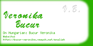 veronika bucur business card